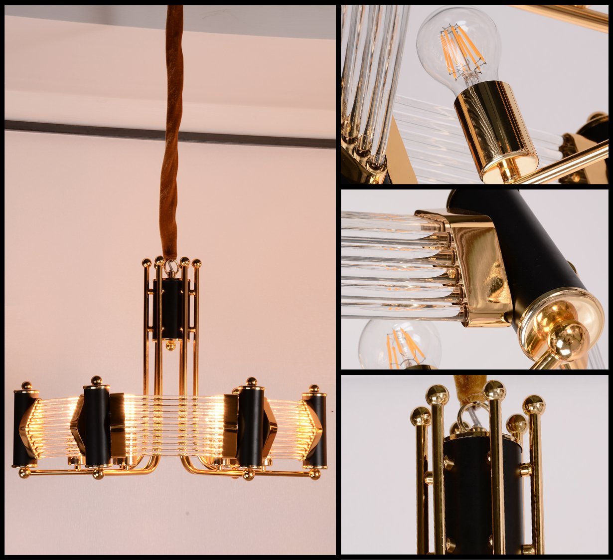 Люстра BRCH9062-6 от Delight Collection золото/черная DELIGHT COLLECTION ДИЗАЙНЕРСКИЕ 247085 Золото  - Вид №2