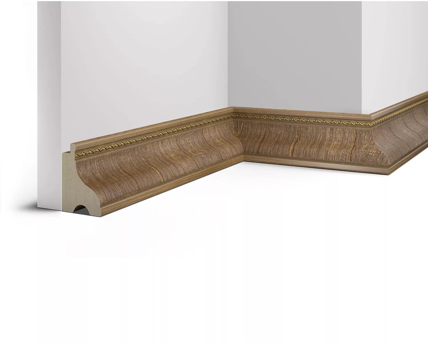 90971752 Плинтус напольный Cosca Дуб светлый 2200x42x60 мм STLM-0429517 COSCA DECOR