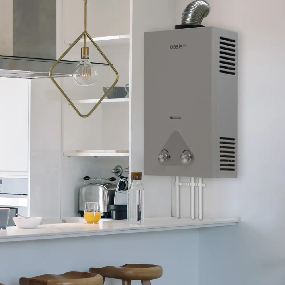 Колонка газовая Oasis Eco S-24 12 л/мин цвет серебро STLM-2120249 - Вид №7