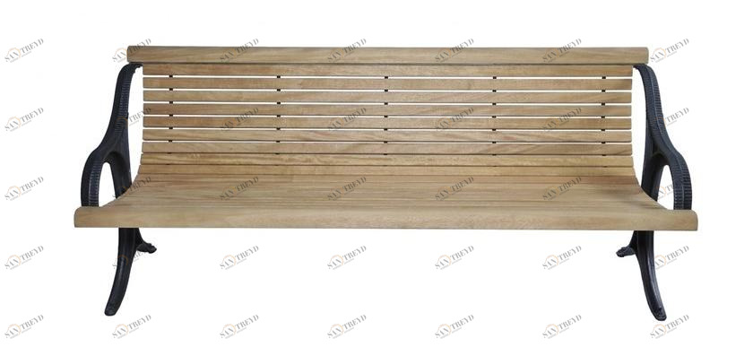 Euroform W Скамья из дерева с подлокотниками со спинкой  51 