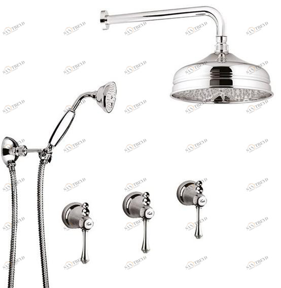 Rubinetteria Giulini Душевой набор с лейкой Londra 7216w2kb