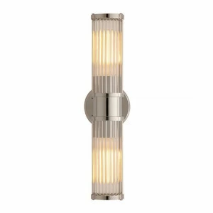 Светильник настенный серебристый Allen 2 Nickel BRWL7002-NP DELIGHT COLLECTION  00-3882858 Серебро
