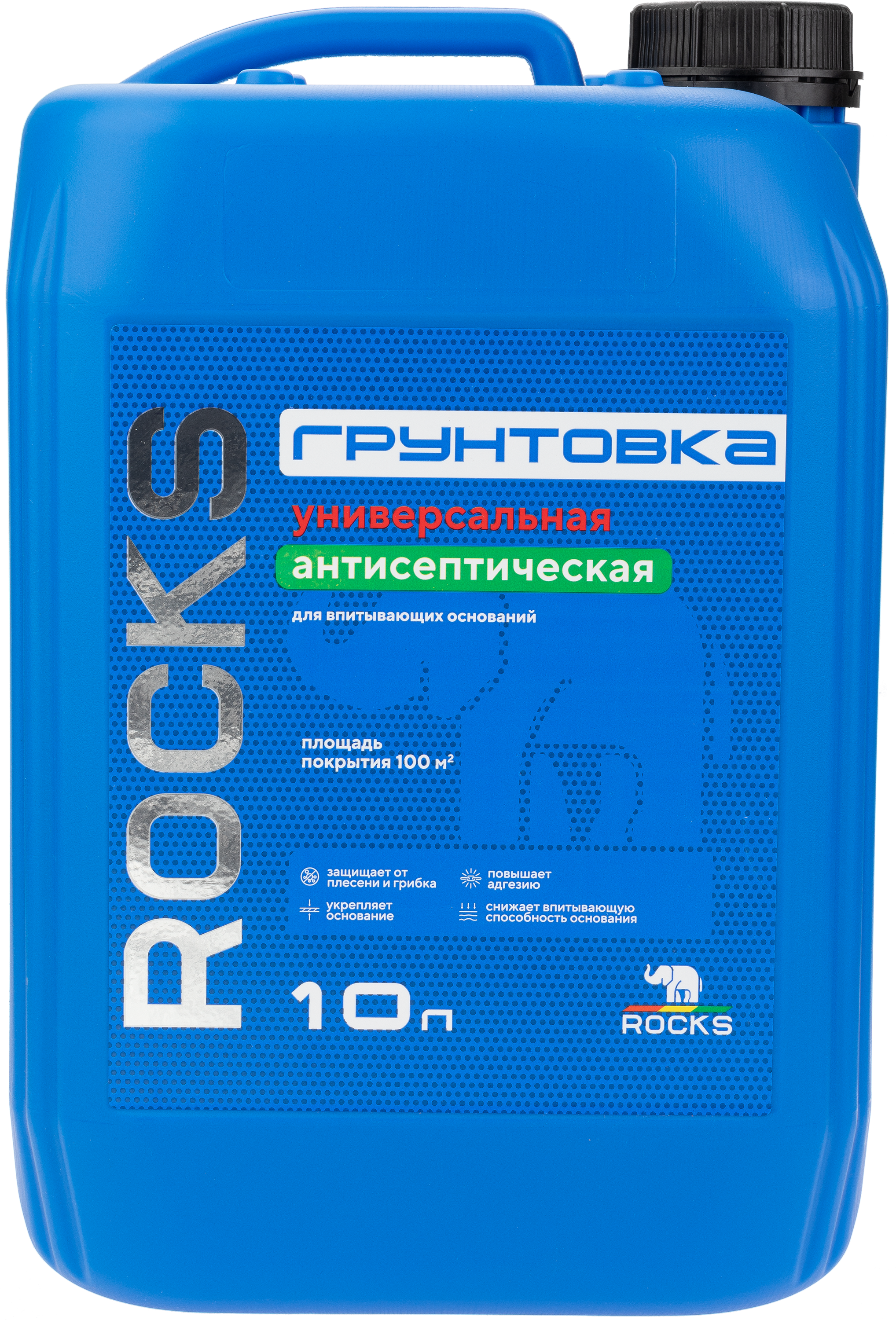 83670360 Грунтовка универсальная для влажных помещений 10 л STLM-0043255 ROCKS