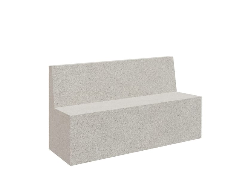 Бетонная скамья со спинкой amop Mia ARCH-00038583