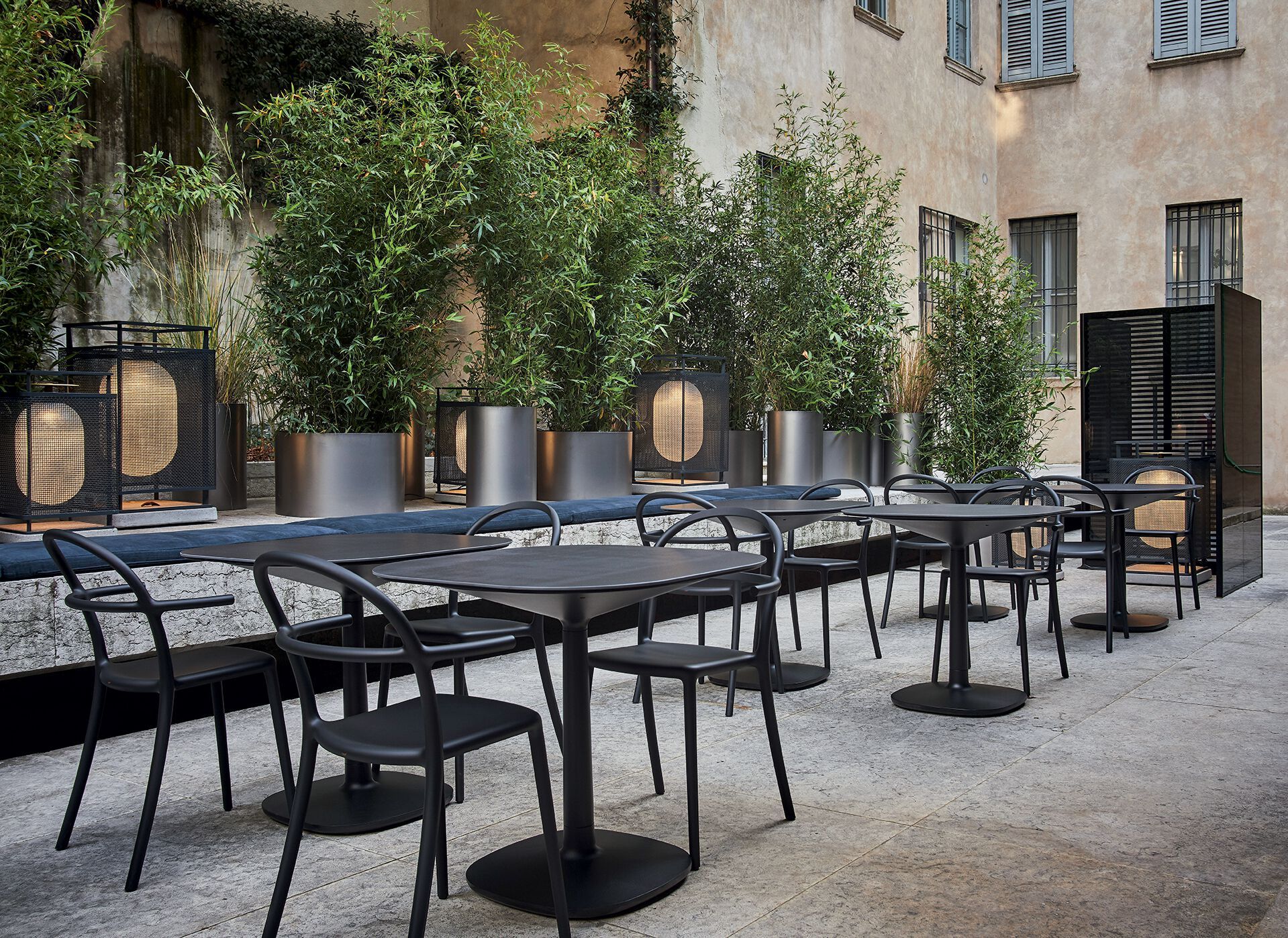 Квадратный садовый стол из керамогранита Kartell MULTIPLO ARCH-00109454 - Вид №2