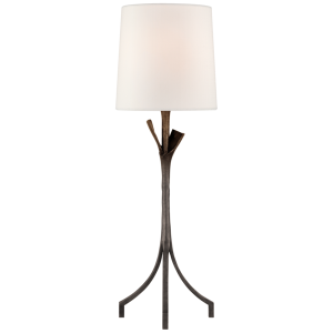 LAAR0819 Настольная лампа Fliana из состаренного железа с льняным абажуром ijlbrown