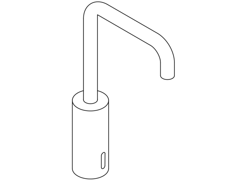 AQ1.12S22140 Сенсорный электронный кран HEWI System-Armaturen  - Вид №5