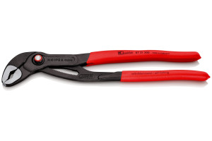 18658080 Переставные клещи Cobra QuickSet, 70 мм (2 3/4"), 300 мм, серые, 1К ручки, KN-8721300SB Knipex