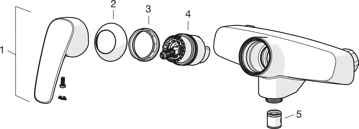 Oras 1075 Смеситель для душа 1075 Safira Хром  - Вид №4