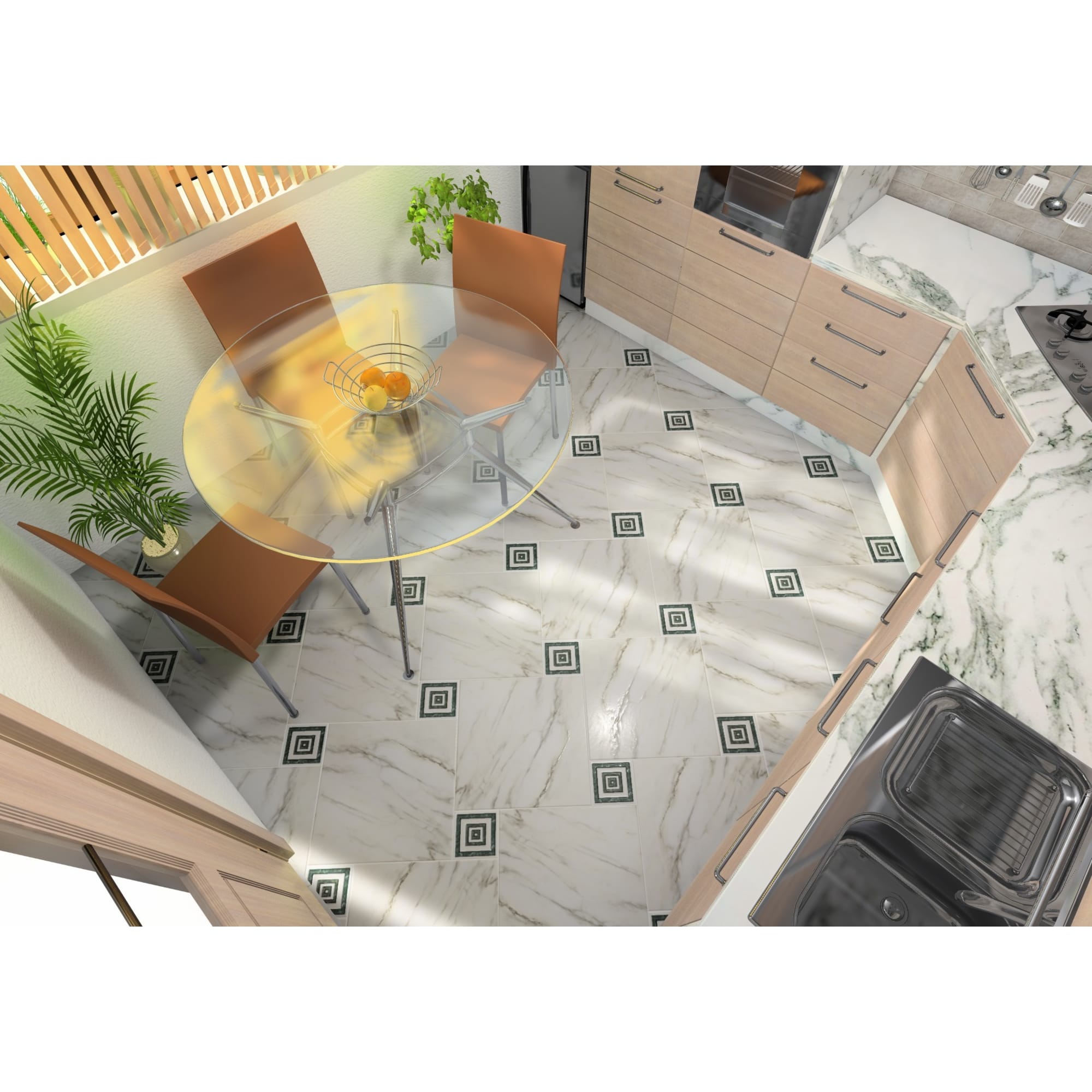 13778153 Декор напольный «» 13.7x13.7 см цвет серый Alon Santreyd  - Вид №3