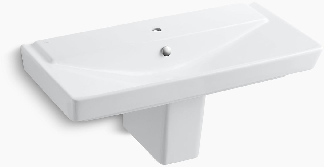 K-5148-1-0 Подвесная раковина настенная прямоугольная Kohler  белая 