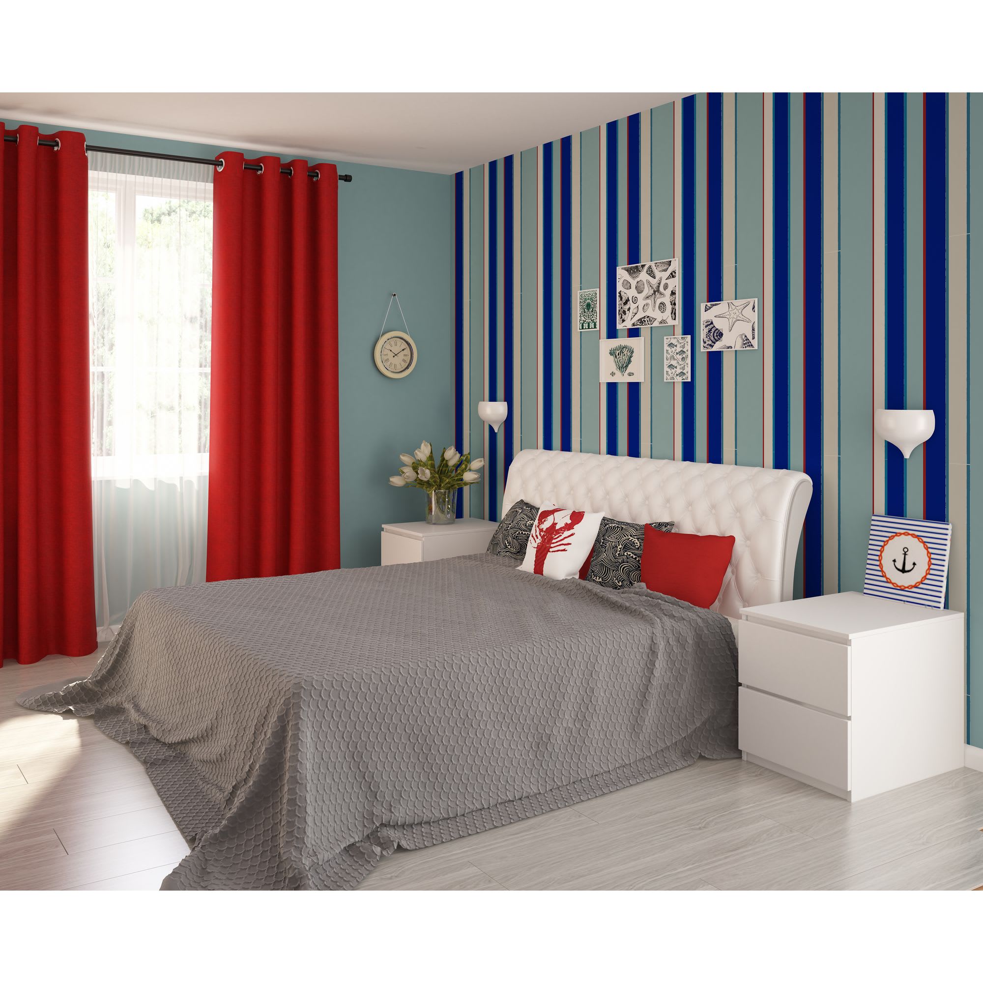 18868959 Часы настенные на веревке цвет бежевый диаметр 25 см Santreyd  - Вид №6