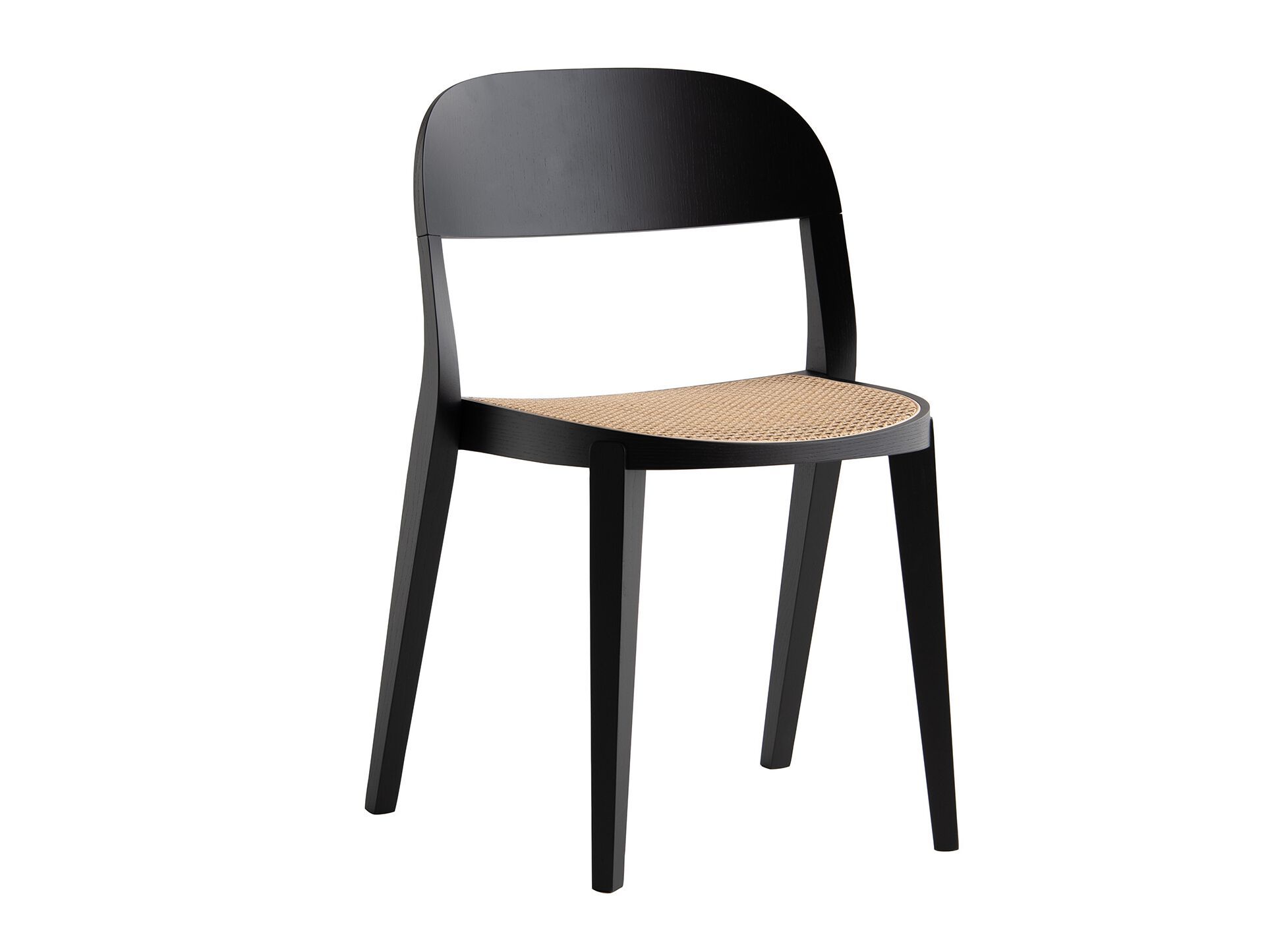 Штабелируемый венский стул из дерева и соломы Potocco минимальная ARCH-00145439