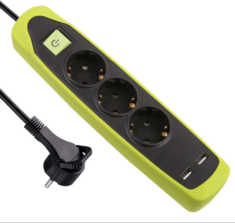 Сетевой удлинитель Electraline с USB-портами и защитой от детей 82246905