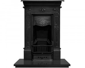 RX066 Чугунный комбинированный камин Crocus Сarronheating
