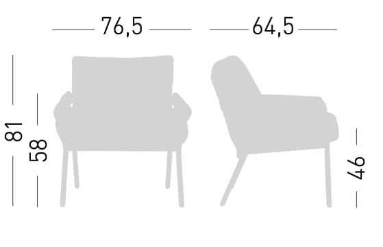 Тканевое кресло с подлокотниками GABER Coachella ARCH-00125575 - Вид №5