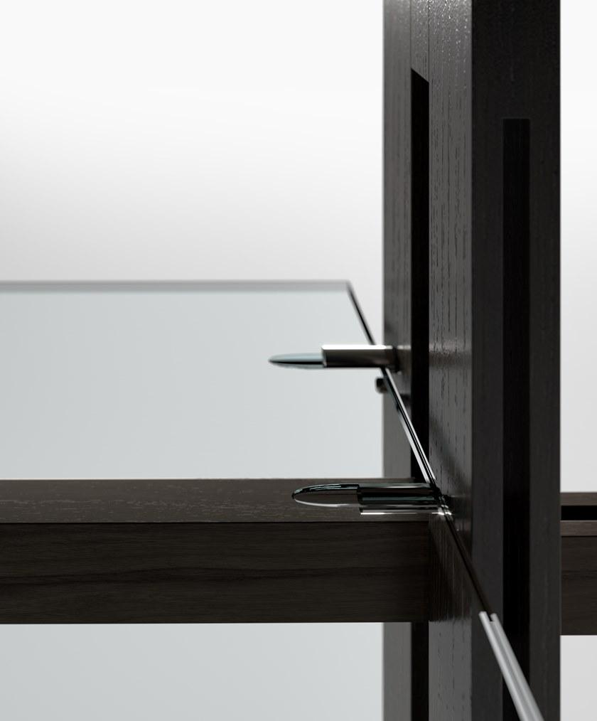 Tonelli Design Модульный книжный шкаф из дерева и стекла sun-id-1477283 - Вид №5