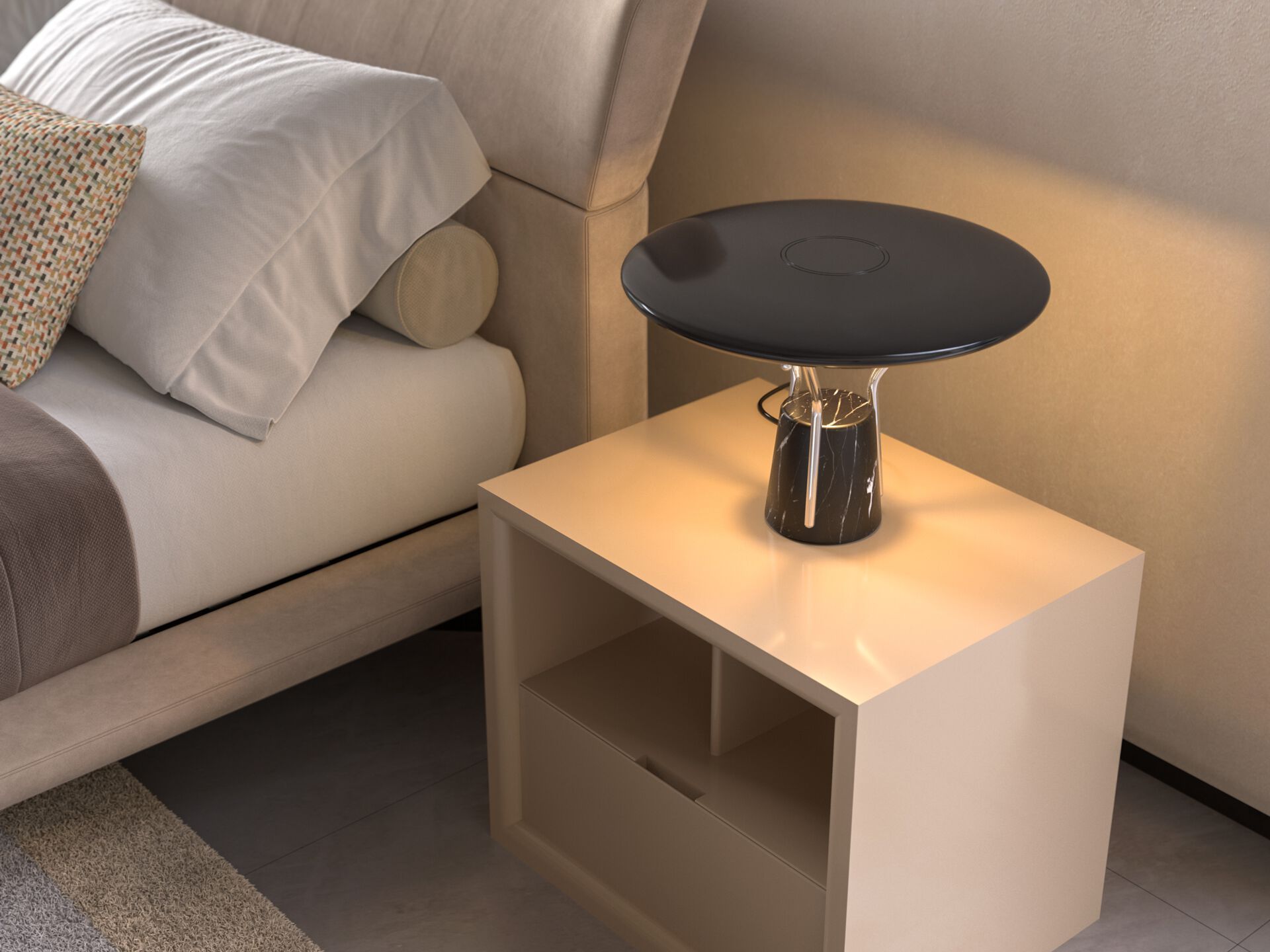 Мраморная настольная лампа CPRN HOMOOD Shapes 2025 ARCH-00092438 - Вид №1