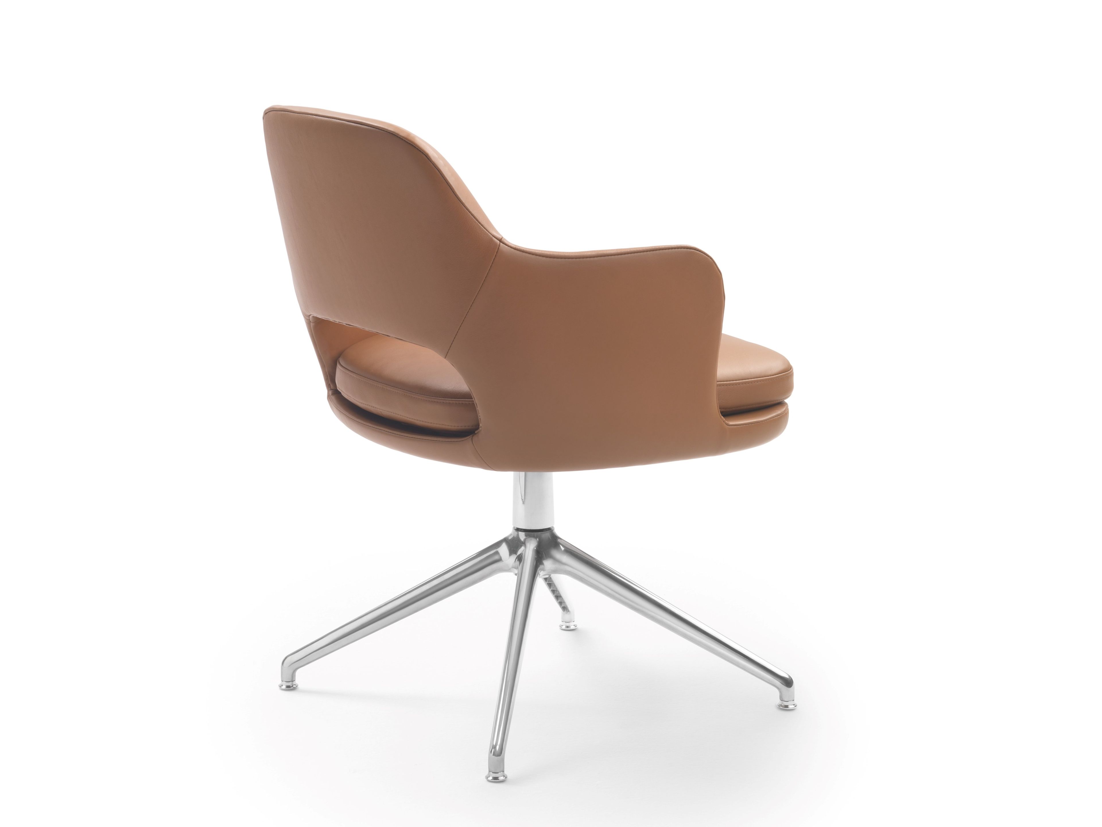 4-спицевое кожаное вращающееся кресло Flexform Eliseo ARCH-00099516 - Вид №2