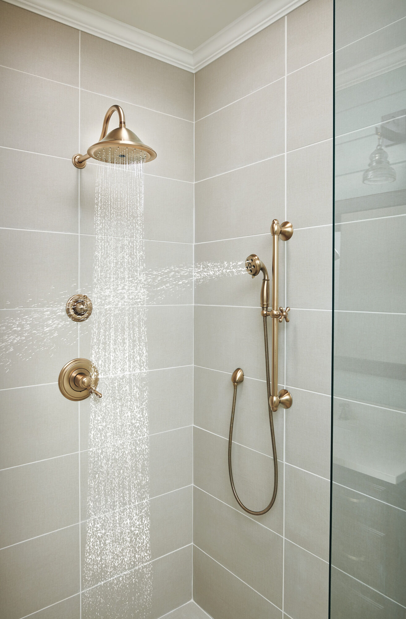 T17T297-CZ Отделка для душа TempAssure® серии 17T Delta Faucet Cassidy Шампанское бронза  - Вид №6