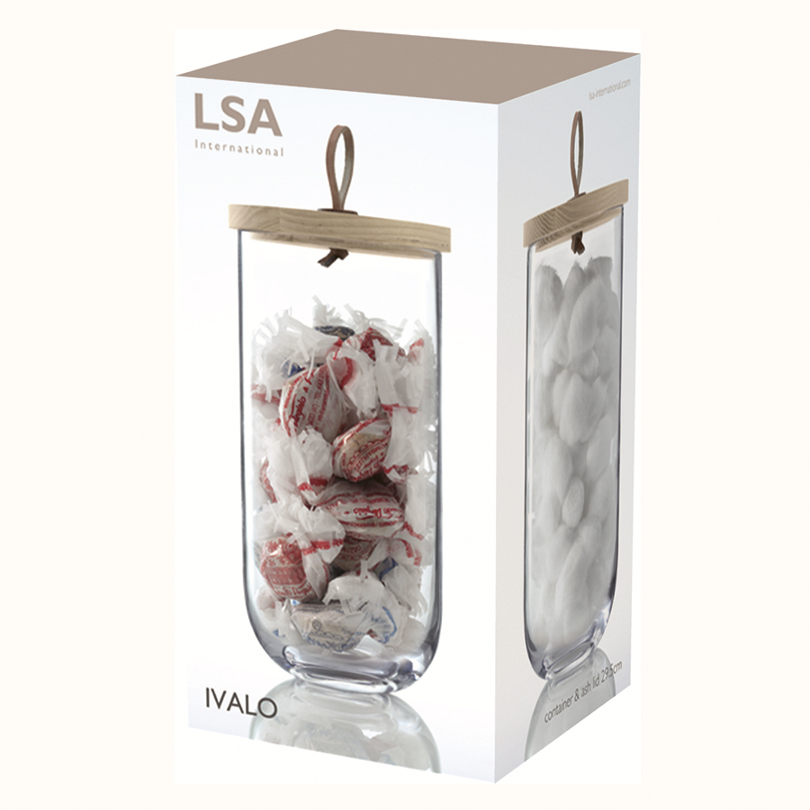 G1085-29-301 Чаша с деревянной крышкой из ясеня ivalo, 29,5 см LSA International  - Вид №6