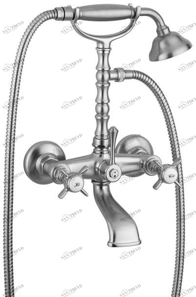 Rubinetteria Giulini Настенный смеситель для ванны на 2 отверстия с ручным душем Kensington 3700l