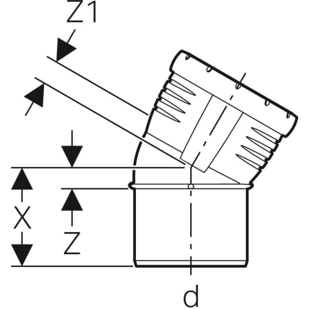 393.722.14.1 Отвод Geberit Silent-Pro Geberit  - Вид №12