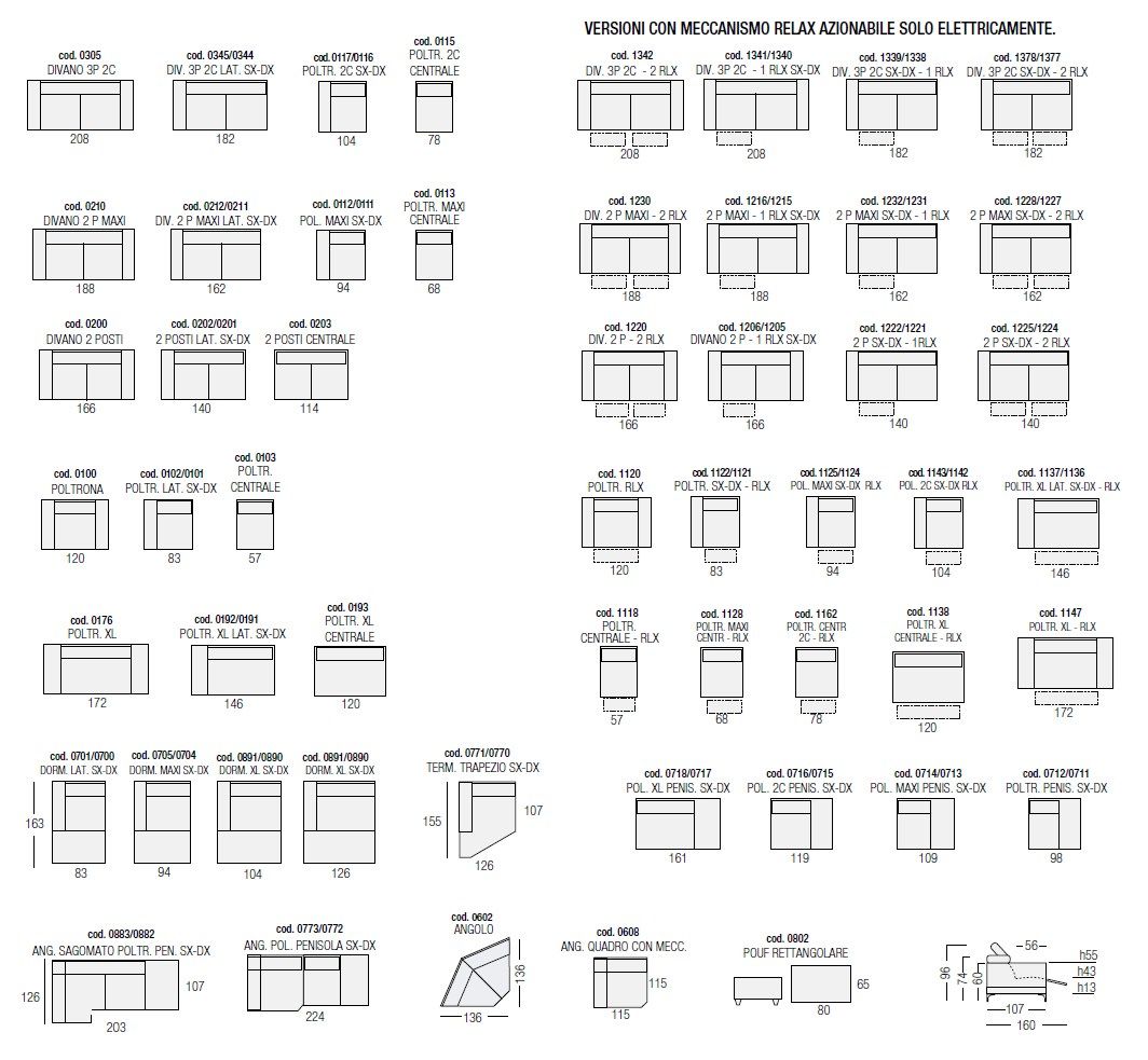 Съемная ткань диван с электрическим движением Egoitaliano MARTINE ARCH-00036593 - Вид №2