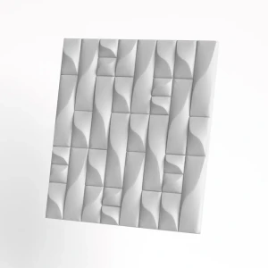 91835882 Гипсовая панель 3D Aratta 108 белый 600x600x28мм 0.36м² STLM-1329357