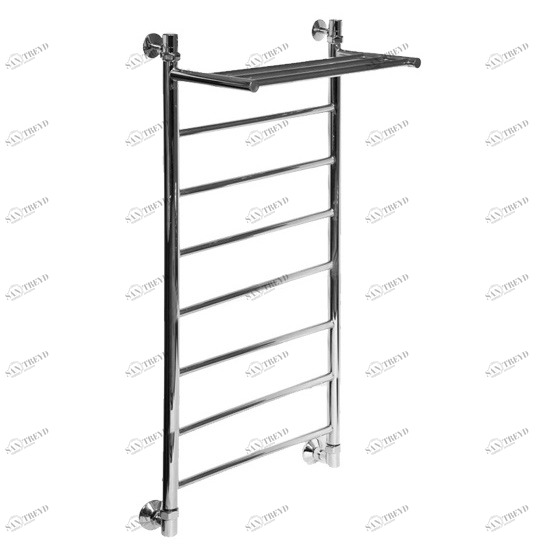 Полотенцесушитель водяной Aquanet Грация ЛП ВП 1200x400, с верхней полкой 00184165