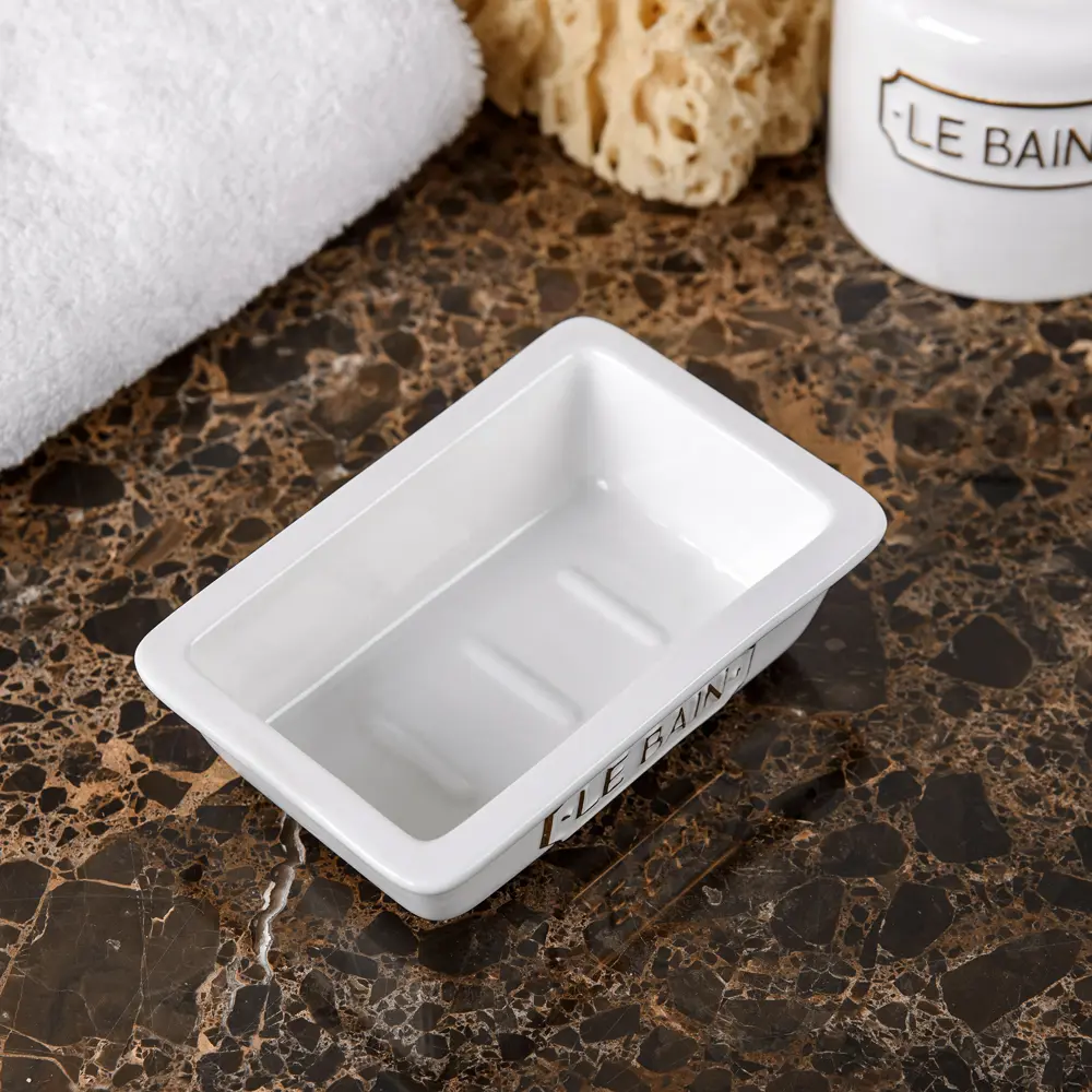 Мыльница Wess Le Bain Blanc керамика цвет белый 82260758 STLM-2137612 - Вид №4