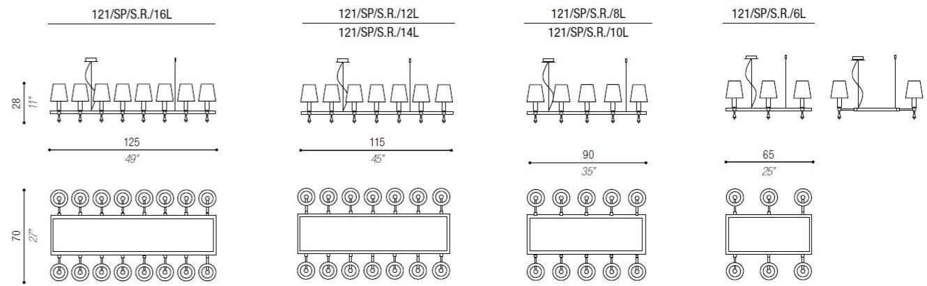 Aiardini Подвесной светильник с кристаллами Chanel sun-id-1507551 - Вид №2