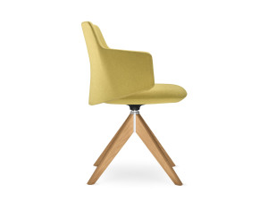 Поворотный операционный офисный стул с подлокотниками на насесте