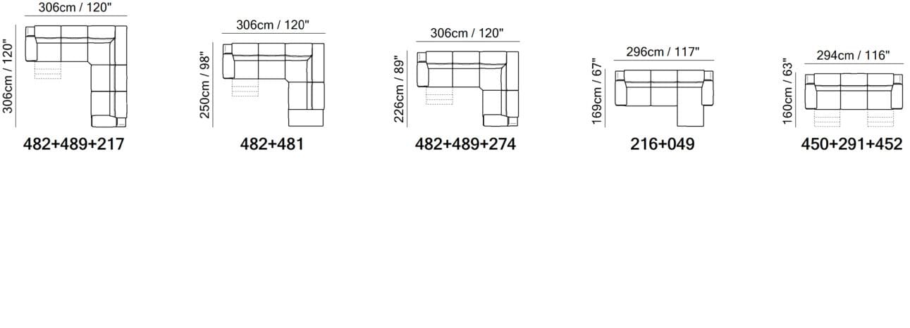 Угловой диван из ткани с электрическим движением Natuzzi Italia DUCA ARCH-00126580 - Вид №7