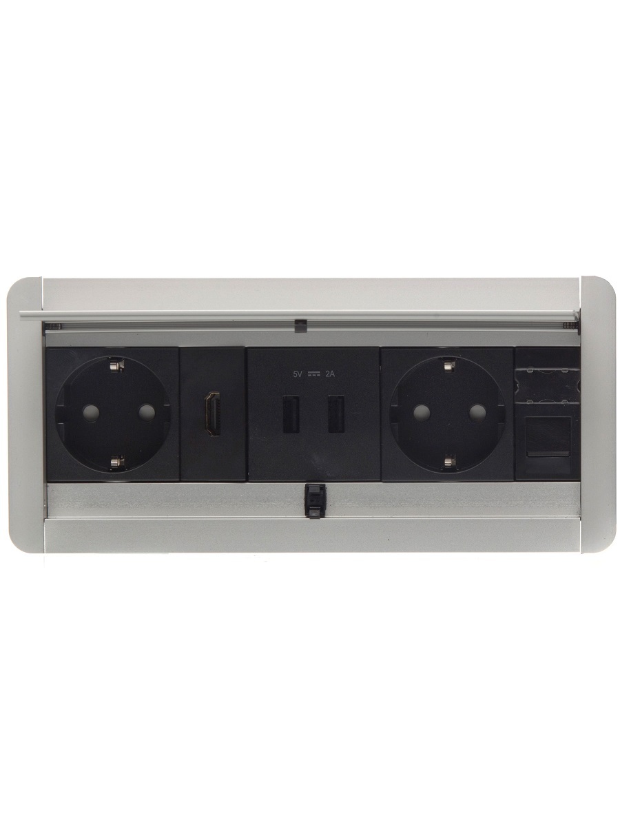 Блок электрических розеток Leaf 12064 Silver NAVAKO  - Вид №1