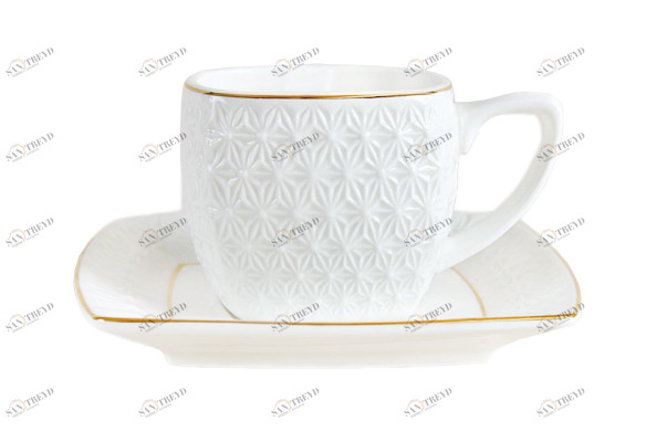 Кофейная пара The snow Queen 200 мл КОРАЛЛ THE SNOW QUEEN 029640 Белый 