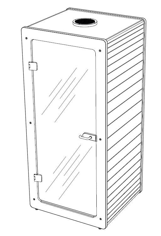 Одноместный акустическая офисная кабина IMPACT ACOUSTIC® CHATPOD 185 ARCH-00151807 - Вид №2