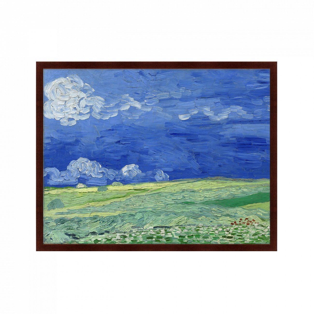 Картина: Wheatfields under Thunderclouds, 1890г. КАРТИНЫ В КВАРТИРУ  264166 Разноцветный  - Вид №1