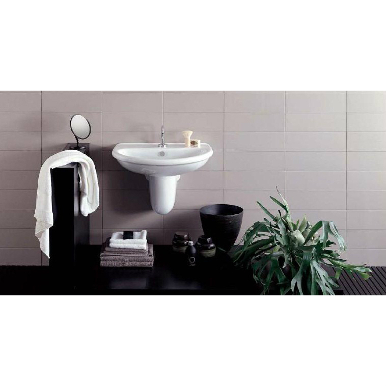 25353 Подвесная раковина настенная овальная Ceramica Hidra PLUVIA белая - Вид №5