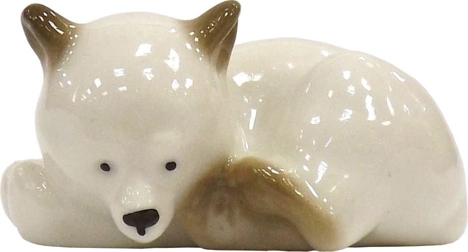 89154 Императорский фарфоровый завод Скульптура "Медвежонок" Твёрдый фарфор 