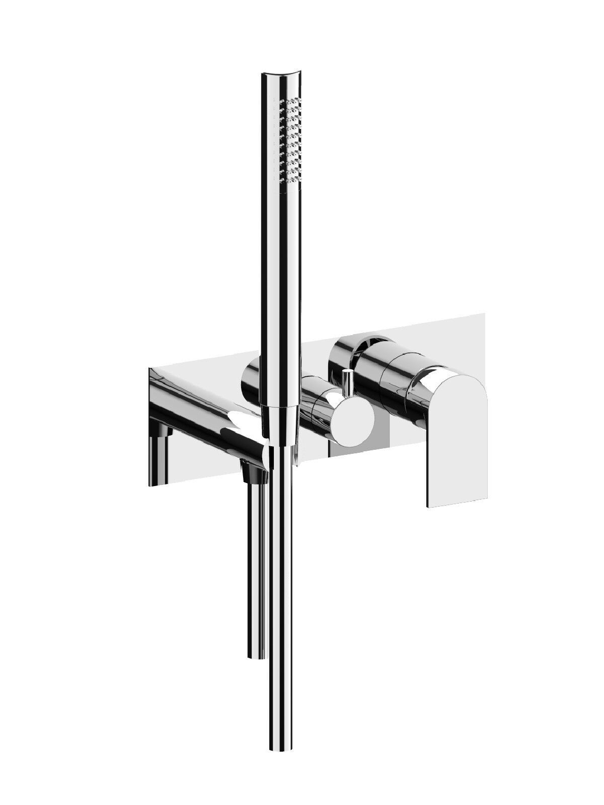 Однорычажный смеситель для душа с ручным душем Rubinetterie Frattini отдельная эстетика ARCH-00087296 - Вид №10