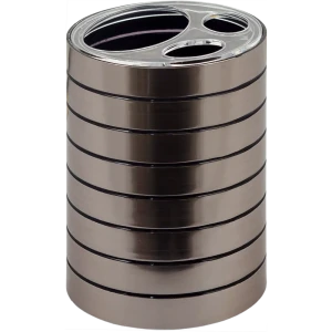 Стакан для зубных щёток настольный Vidage Актру пластик цвет серебристый