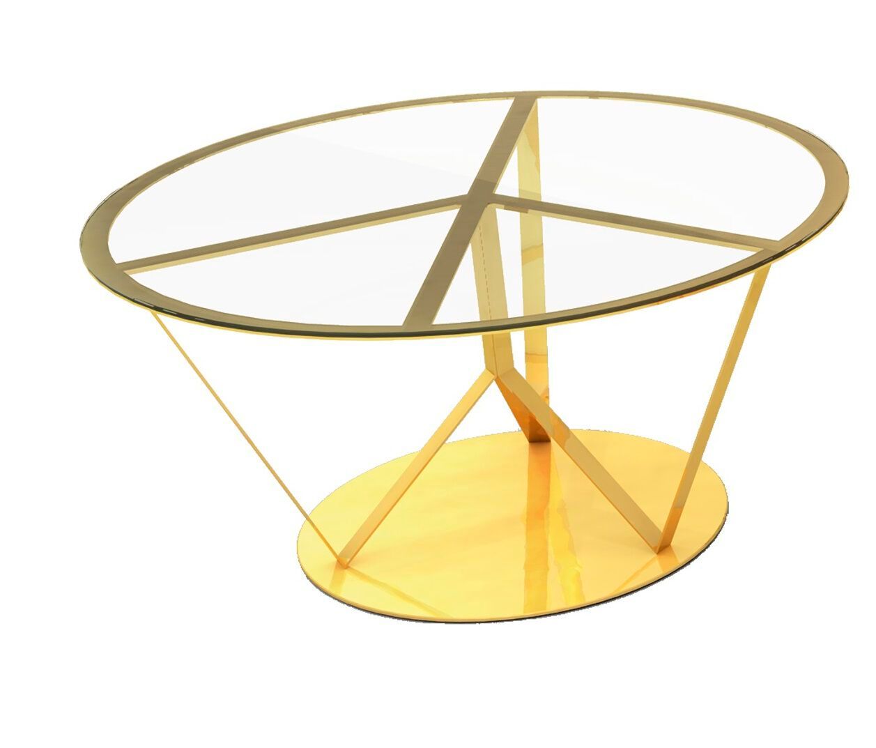 Круглый стол из алюминия и стекла altreforme ARCH-00140930 - Вид №1