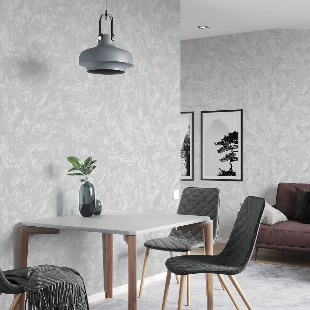 Обои Palitra Home Palazzo - элегантные флизелиновые в темно-сером цвете 87271083 STLM-1427661 - Вид №3