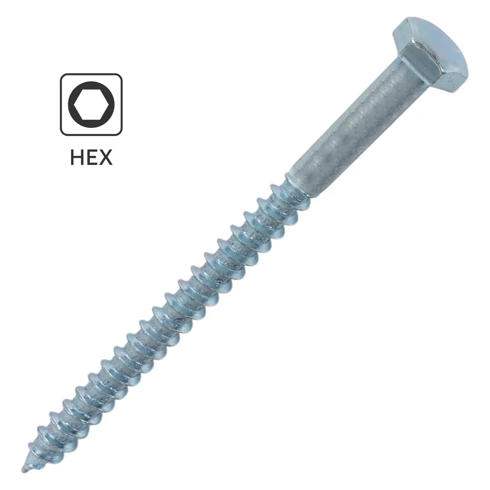 Сантехнический болт DILWIS Глухарь оцинкованный 6x80 мм 89384838 STLM-1566878