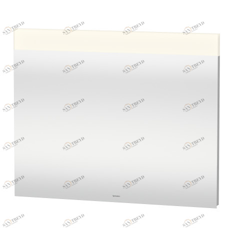 DS746903737 Зеркало с подсветкой DuraStyle #DS7469 1000 x 40 мм Белый алюминий, декор Duravit