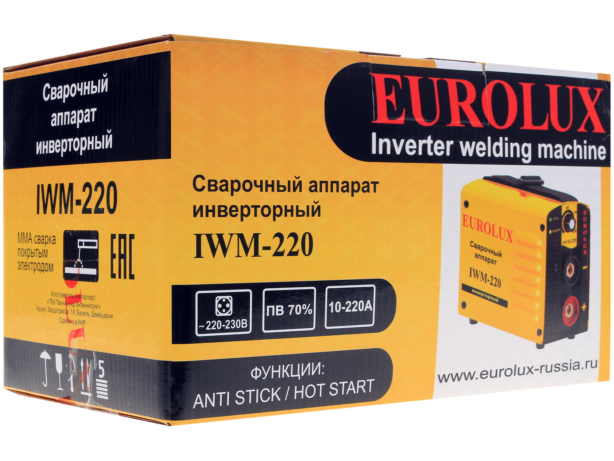 Сварочный аппарат Eurolux IWM220 1173166 STDN-0103721 - Вид №10