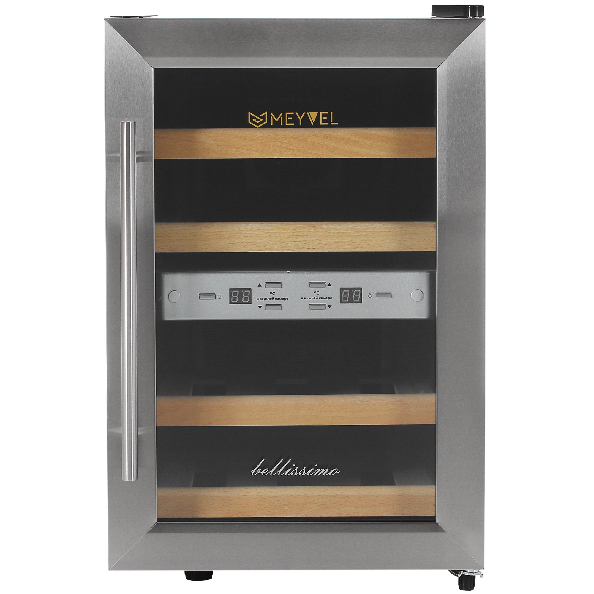 5343814 Винный шкаф Meyvel MV12-SF2 easy серебристый STDN-0044603 - Вид №2