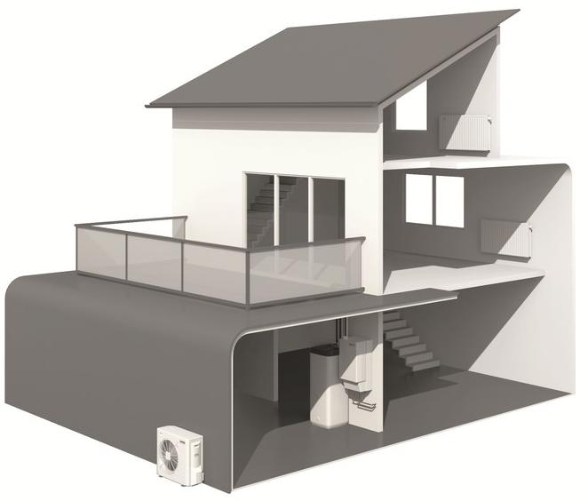 DAIKIN Heating Systems Гибридный конденсационный котел и система теплового насоса Sistemi ibridi sun-id-1509672 - Вид №4