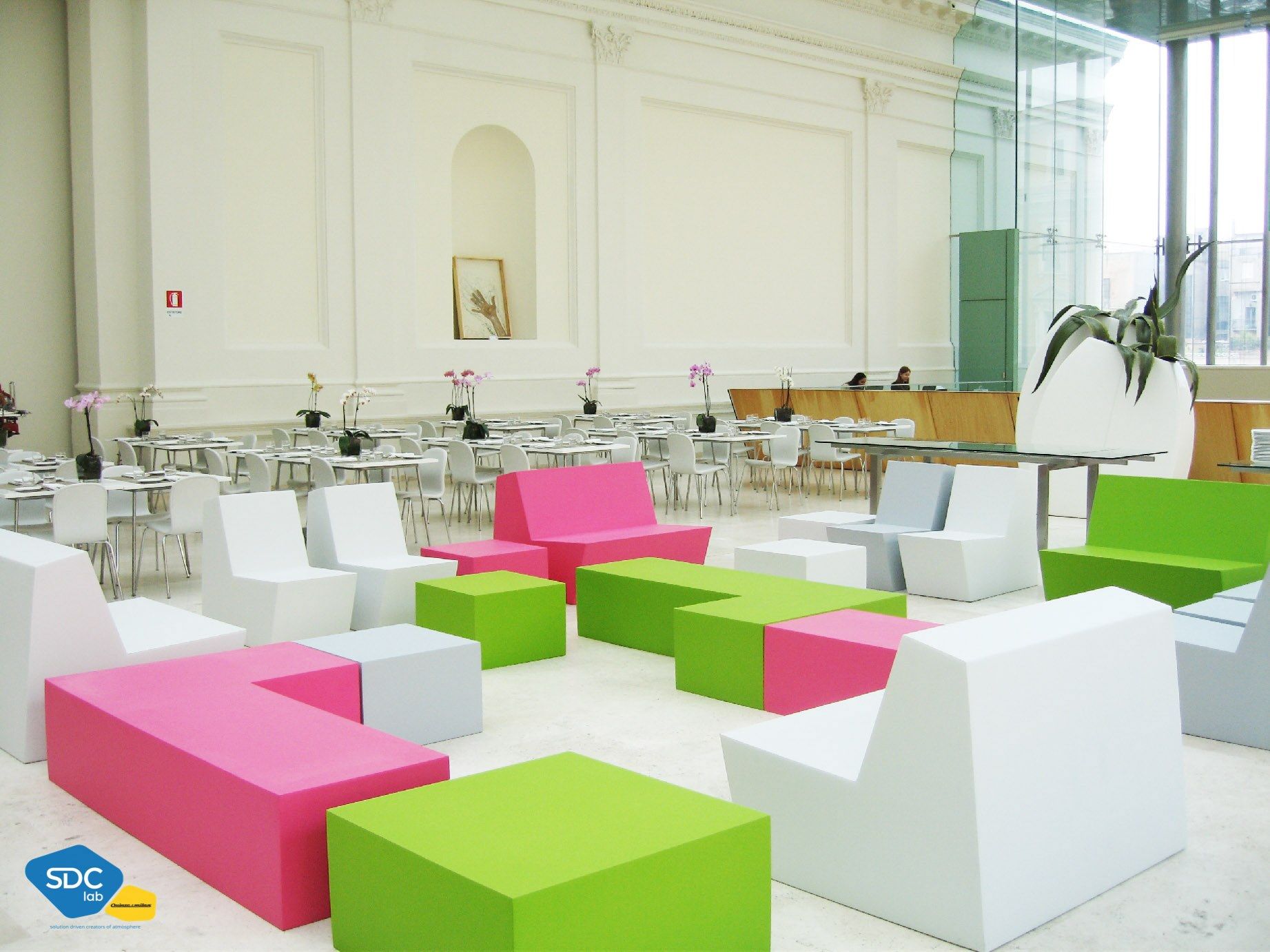 Модульный квадратный пуф из пены QM Quinze & Milan Квадратная и прямая ARCH-00143516 - Вид №9